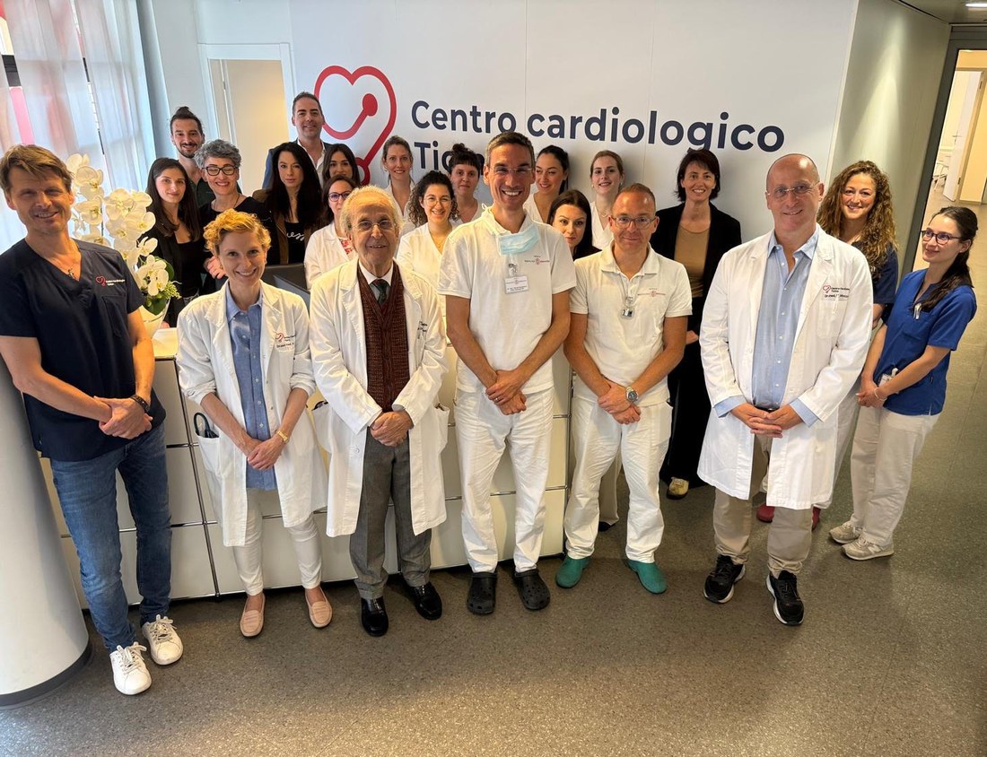 Il team del Centro Cardiologico Ticino